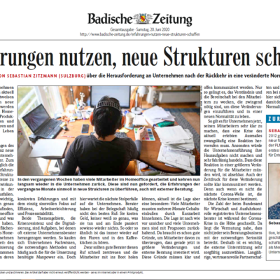 Gastbeitrag in der Badischen Zeitung